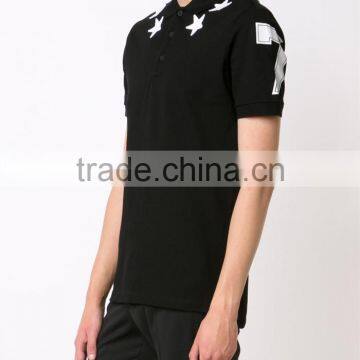 High Quality Star Patch t Shirt Polo for Men Wholesale China photo-2