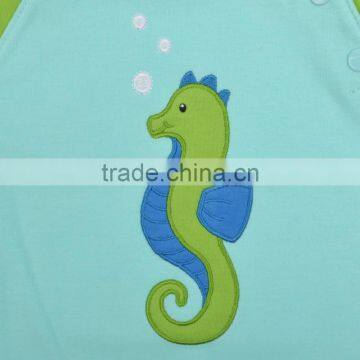 2017 New Design Baby Clothes Romper Organic Cotton Summer Baby Romper photo-3