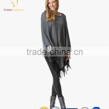 Women Fashion Wool Knitted Poncho Hand Knitted Poncho photo-2