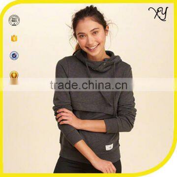 Oem Factory Blank 100% Cotton 200 Gsm Plain Custom Fashion Girls Hoodies