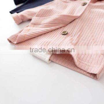 0-3 Years 2017 Hot Wholesale Cotton Autumn Full Sleeves Solid Color Baby Coats photo-6