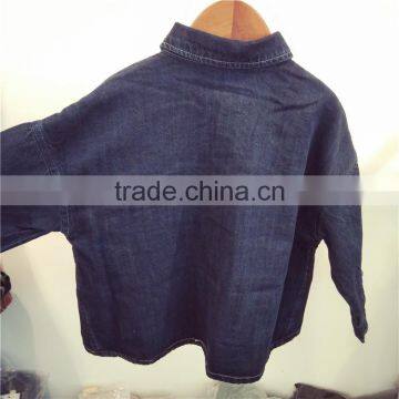 Baby Shirt 2-7 Years 2017 New Wholesale Cotton Autumn Denim Kids Shirts photo-2