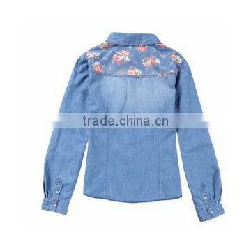 2014 Fashion Patchwork Blouse Designs Women Blouse photo-2