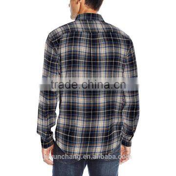 Men's Fashion Style Flannel Shirts Wholesale From OEM Garments Factory photo-4