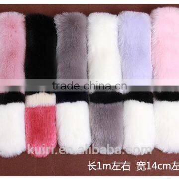 Colored Long Large Faux Fur Scarf Imitated Fox Fur Cape Winter Warm Fur Scarf