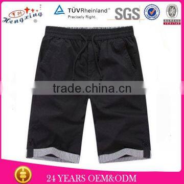 Black Cotton Custom Crossfit Shorts / Blank Crossfit Shorts Wholesale