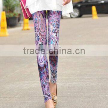 EY0083L 2015 Summer/Autumn Ladies Printed Viscose Pants High Quality Leggings for Women