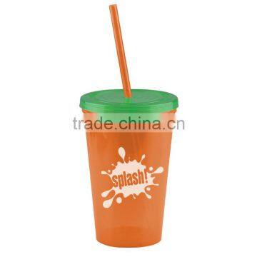 USA Made 16 oz Insulated Tumbler With Straw And Lid - Double-wall, BPA/BPS-free and Comes With Your Logo photo-4