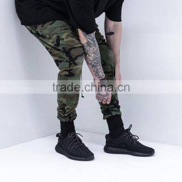 Mens Fashion Camo/camouflage Military Jogger Pants With Leather Drawstring photo-3