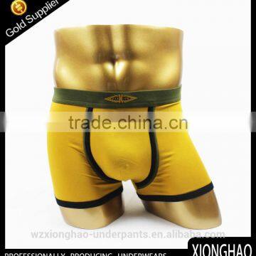 Cotton Yellow french mens underwear sexy photos with client's trade mark