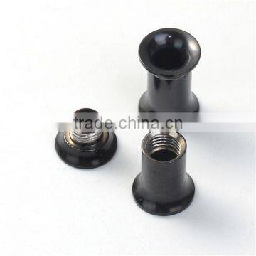 5mm Stainless Steel Ear Stretcher Expander Bobbin Black Ear Plugs Gauges photo-3