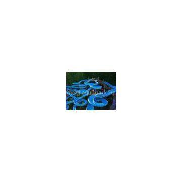 Water Attractions Spiral Slide , Fiberglass Water Slides 14.6m Height Customized