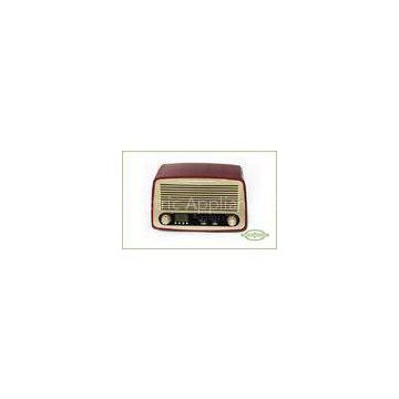 Multifunctional Wooden Classic Retro Radio With Alarm Clock