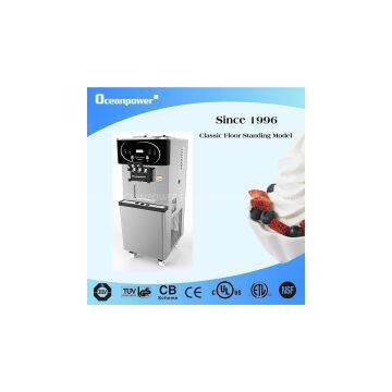 150TC Soft Serve Freezer Floor Standing Twin Twist with Hopper Cooling