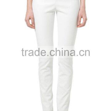 Fall clothing oem wholesale ladies high waist custom leather pants