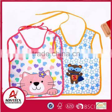 Eco-friendly adjustable waterproof washable customized cute baby bib