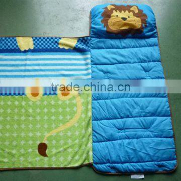 3 in 1 Portable and fordable Toddler Kid Nap Mat with Pillow and Blanket