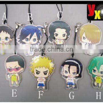 Hot Japan Anime Yowamushi Pedal 8 pieces per set acrylic keychains key ring cut