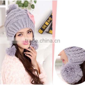 women's hat,wholesale candy winter lady ball women's hat