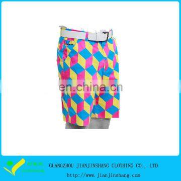 100% Polyester Sublimated Patterned Shorts Shorts For Golf Sports