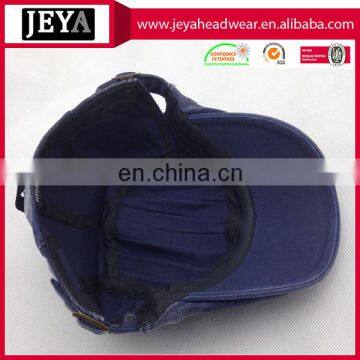 Fashion Washed Denim Cap Cotton Duckbill Hat With no Logo photo-4