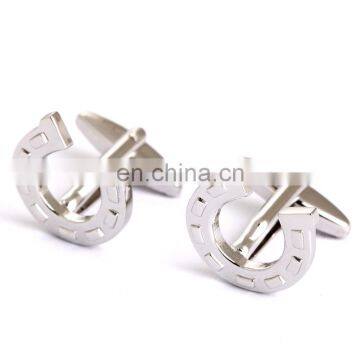 2016 Novety U Shape Silver Mens Cufflinks