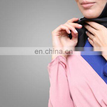Malaysia Asymmetric Baju Kurung Ruffle Round Neckline Top Dress Two Pieces Clothes photo-4