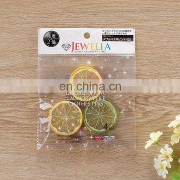 Clear OPP plastic packing bags with header and self adhesive for commodity