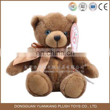 Factory-Direct Premium 25cm brown with bow teddy bear plush stuffed animal