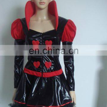 Halloween Party adult fancy dress red Queen of Hearts costume WC-0011