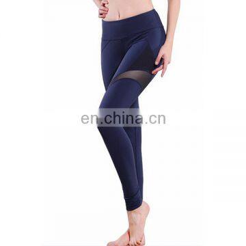 2017 custom 92 polyester 8 spandex tight women yoga sport mesh pants