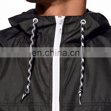 Mens 100%polyester Lightweight Waterproof&windproof Windbreaker Jacket photo-5