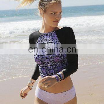 Custom women rash guard with cheap price