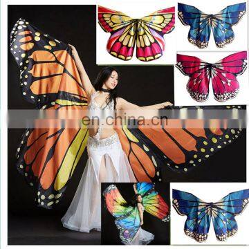BestDance Fancy Dress Dance Costume Isis Wings Butterfly Angel Isis Wings Fancy Dress Rainbow Bollywood Carnival Dress OEM