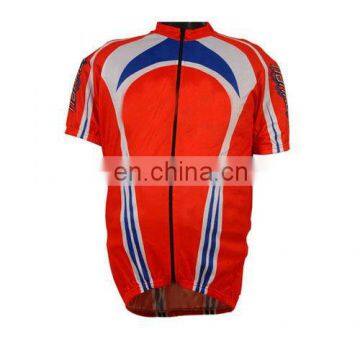 Custom Unisex Zipper-Up 100% Polyester Cycling Shirts