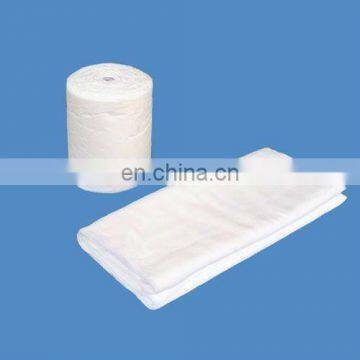 Medical 100% cotton absorbent gauze roll,white,40s,4 Ply