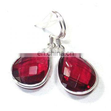 Hot sale earrings New fashion earrings Wholesale silver gemstone earrings