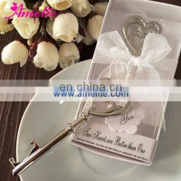 APQ1036 Double Heart Decorated Bottle Opener Wedding Souvenirs