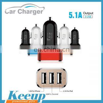 Custom dual usb car charger multi port usb chargers