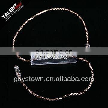 Custom New Fashion Brand Name Transparent String Seal Tag for Hangtag photo-5