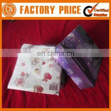 Top Quality Full Color Logo Printing White Paper Napkin