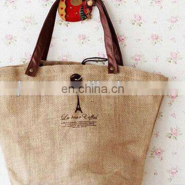 fashion print jute tote bags wholesale