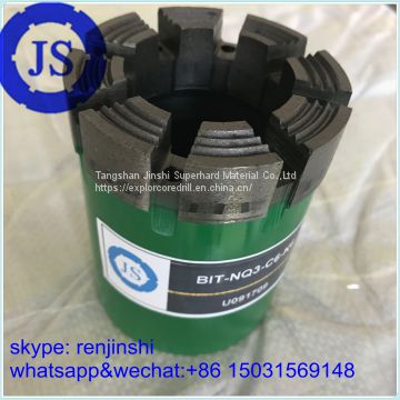 PQ3 Wireline Drill Bit NQ3, HQ3, PQ3 Impregnated Diamond Core Bit Impregnated Diamond Bits