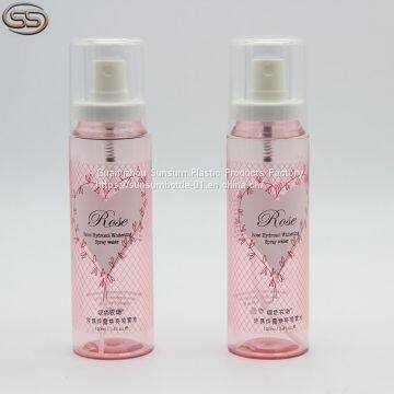 100ml Cosmetic pet spray pump bottle for perfume