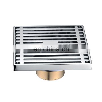 4 inch anti-odor heavy duty chrome plated brass floor drain with filter cover