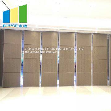 Melamine Conference Hall Folding Partition Walls Acoustic Sliding Sound Proof Fire Proof