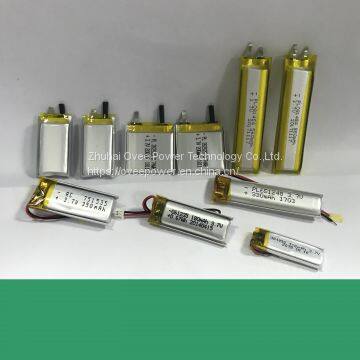 Polymer Lithium-ion rechargeable battery  062030,103048,103450,102050