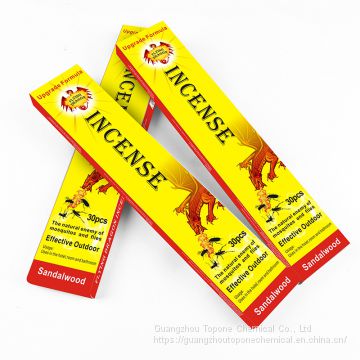 OEM accepted Long Mosquito Repelling Good Fragrance Sandalwood Safe Incense Sticks