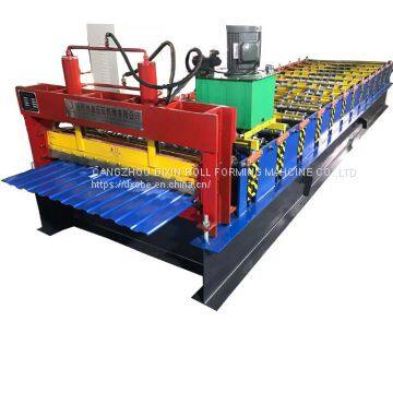 Roofing Tile Trapezoidal Wall Panel Steel Cold Roll Forming Machine With High Speed