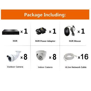 CCTV 16chs 2.0MP HD H. 265 Video Security IP Camera Poe NVR Kits for Home Security photo-5